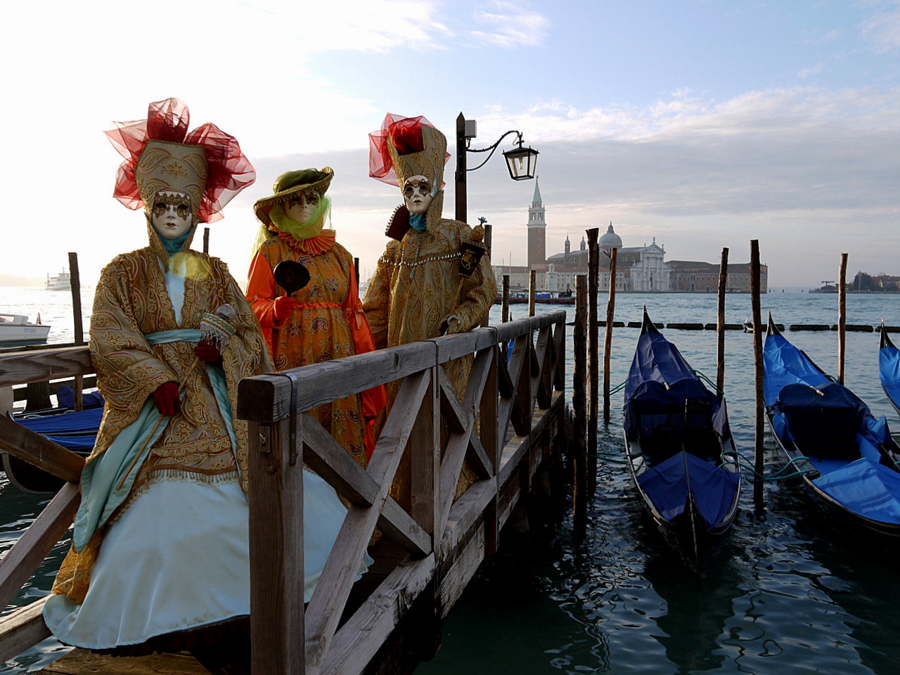 Venice gondolas